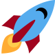 Rocket icon, pilot use cases