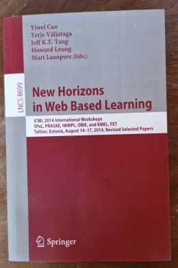 Front cover — New Horizons in Web Based Learning, LNCS 8699 (Springer, 2014). The chapter Revisiting the Wikinomics Concept appears at pp. 153–161.