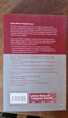 Back cover — Lecture Notes in Computer Science, ISBN 978-3-319-13295-2, ISSN 0302-9743.